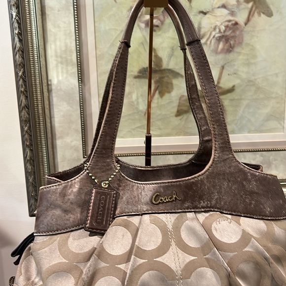 Coach Rehab Monogram Brown and Tan Women's Bag - Picture 6 of 15